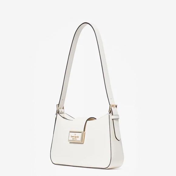♠️Kate Spade Reegan Saffiano Leather Shoulder Bag, Meringue White NWT - Picture 2 of 8